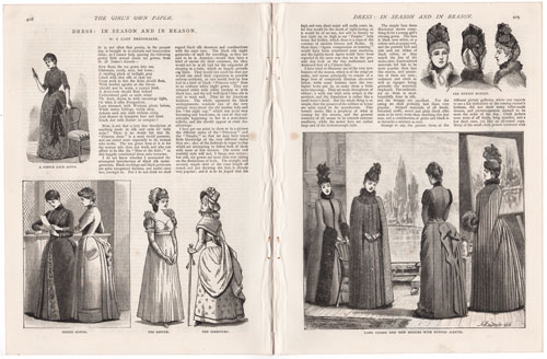 original engravings from The Girl's Own Paper (1888-1890)